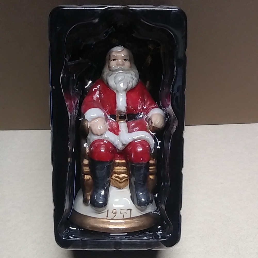 Mistletoe Mountain Seasons of Santa Ornament Dept. Store Santa 1957 NWT